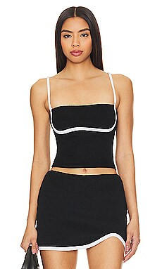 NIA Love Top in Black from Revolve.com | Revolve Clothing (Global)