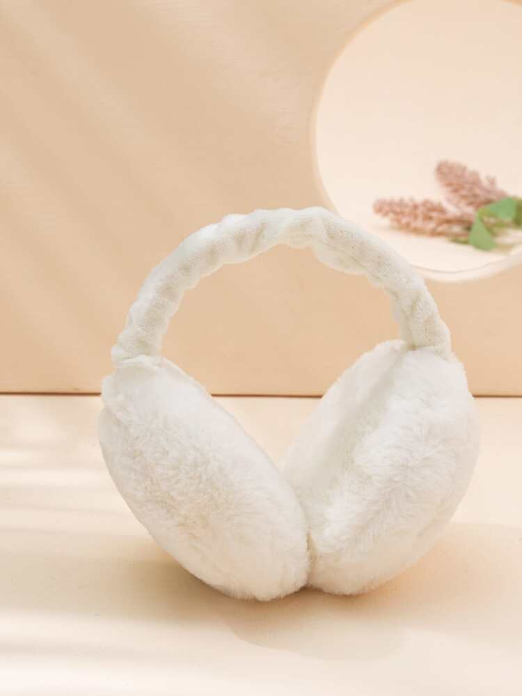 Solid Fuzzy Earmuffs | SHEIN