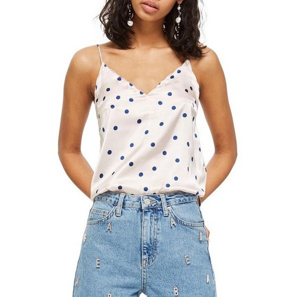 TOPSHOP Dot Camisole Top | Poshmark