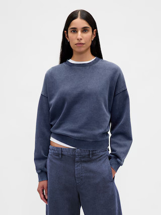 VintageSoft Wedge Crewneck Sweatshirt | Gap (US)