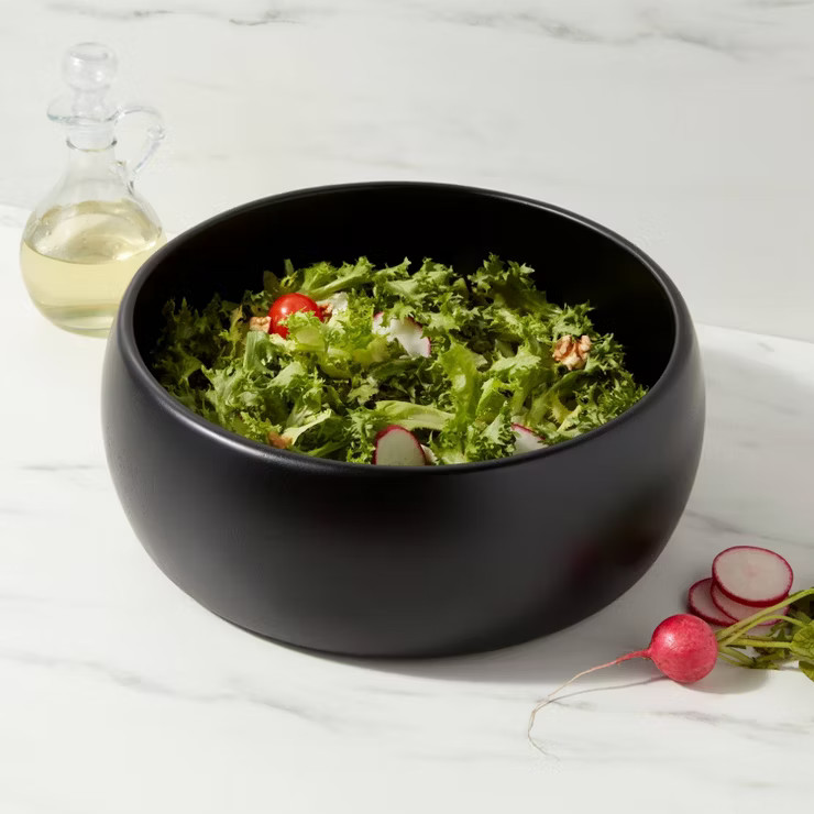 189oz Acacia Modern Serving Bowl Black - Threshold™ | Target