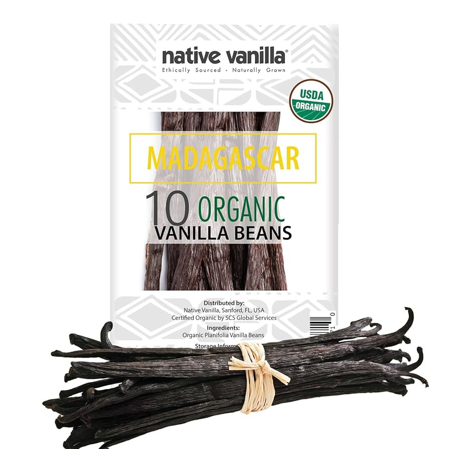 10 Organic Madagascar Vanilla Beans - Gourmet Grade A Premium Vanilla Pods - For Vanilla Extract ... | Amazon (US)