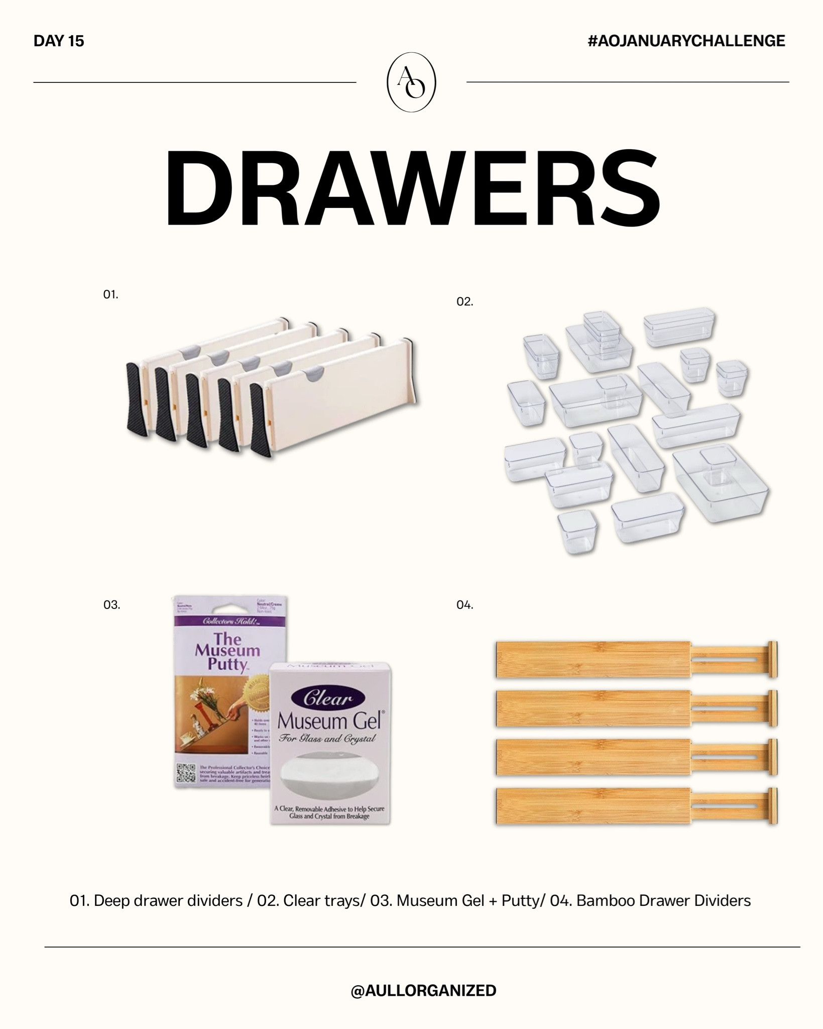  Kitchen drawers, bathroom drawers, junk drawers—pick one and reset it. No more digging for what you need. 🔑 Comment what drawer you chose today! #aullorganizedchallenge

#LTKmorningroutine #LTKHome #LTKFindsUnder50