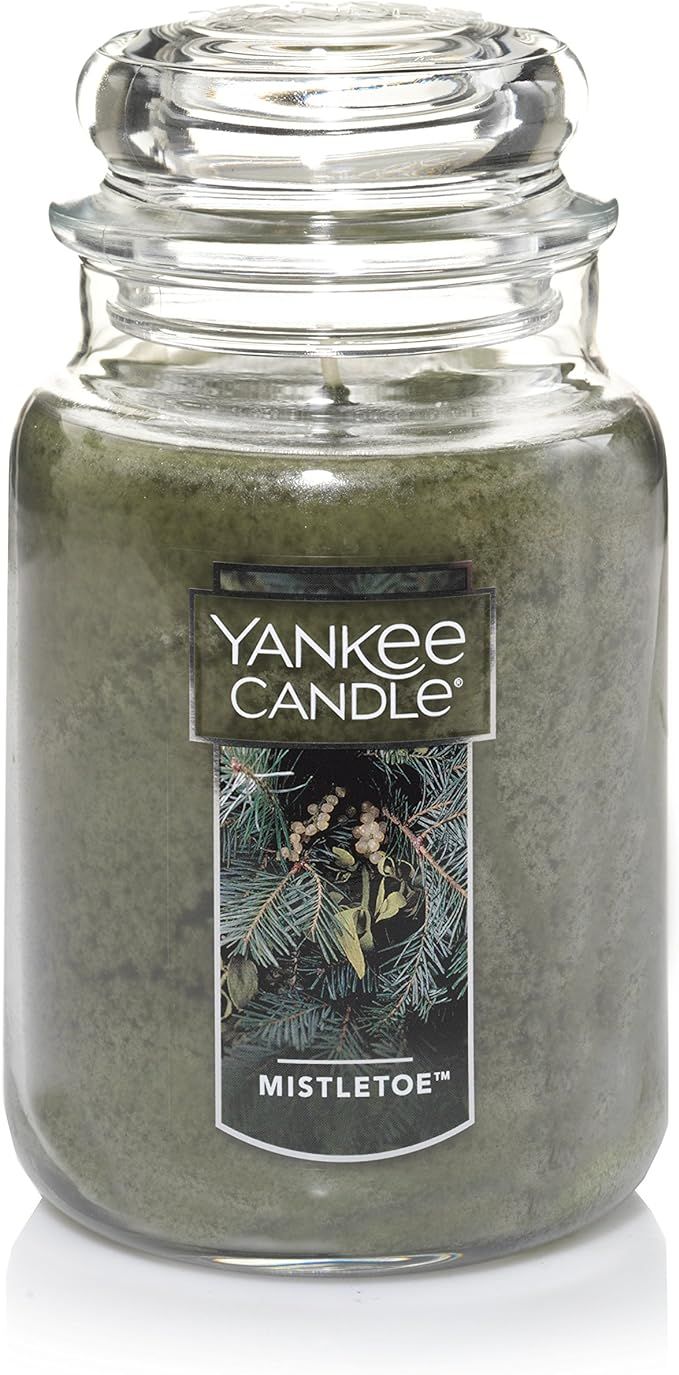 Yankee Candle Large Jar Candle, Mistletoe | Amazon (US)