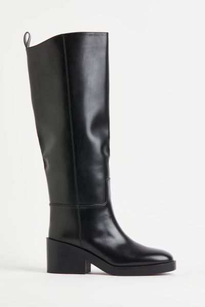 Knee-high boots - Black - Ladies | H&M GB | H&M (UK, MY, IN, SG, PH, TW, HK)