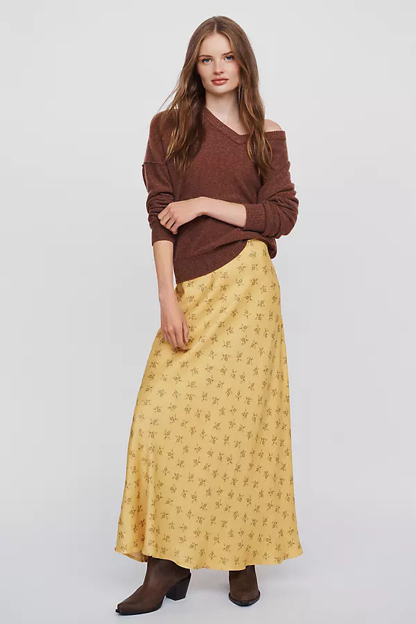 Tilda A-Line Maxi Slip Skirt | Anthropologie (US)