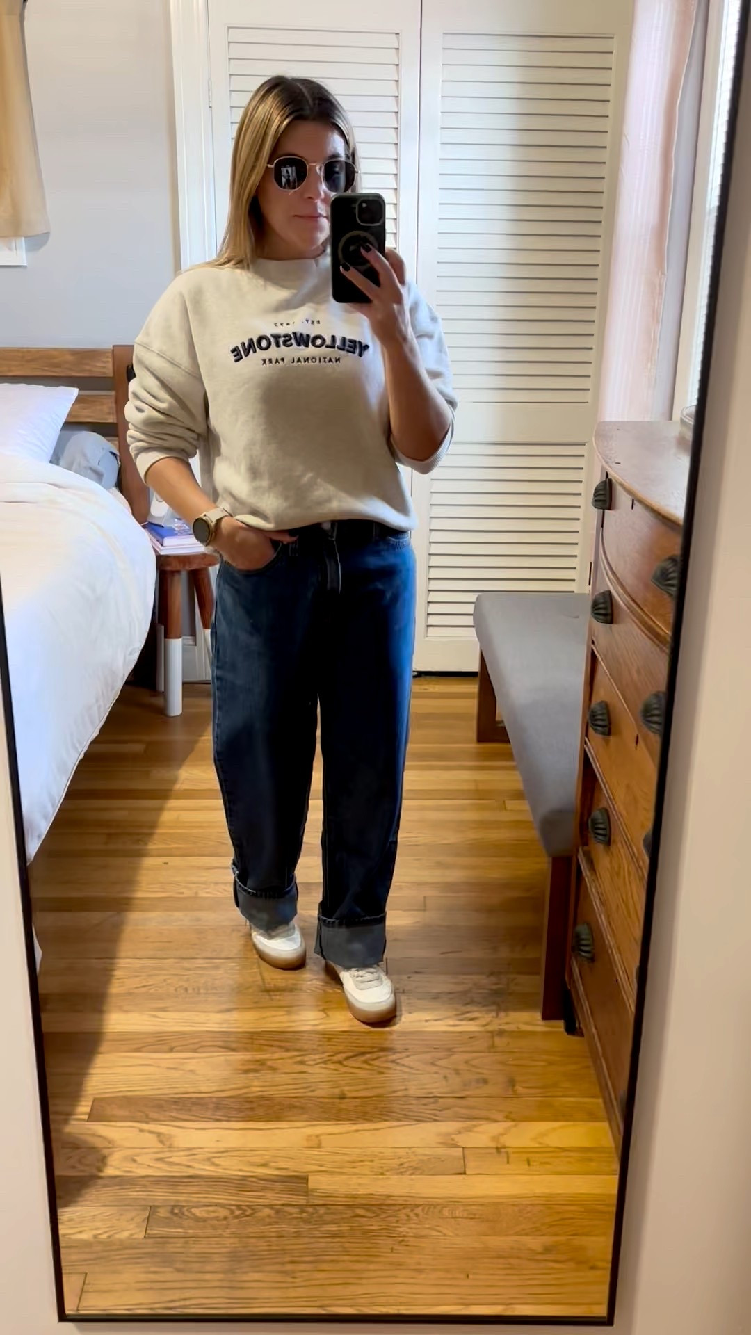 #ootd with new Levi’s 94 Baggy perfect for running around 
Nike Killshots sneakers literally go with everything 

#LTKFindsUnder100 #LTKPetite #LTKSaleAlert