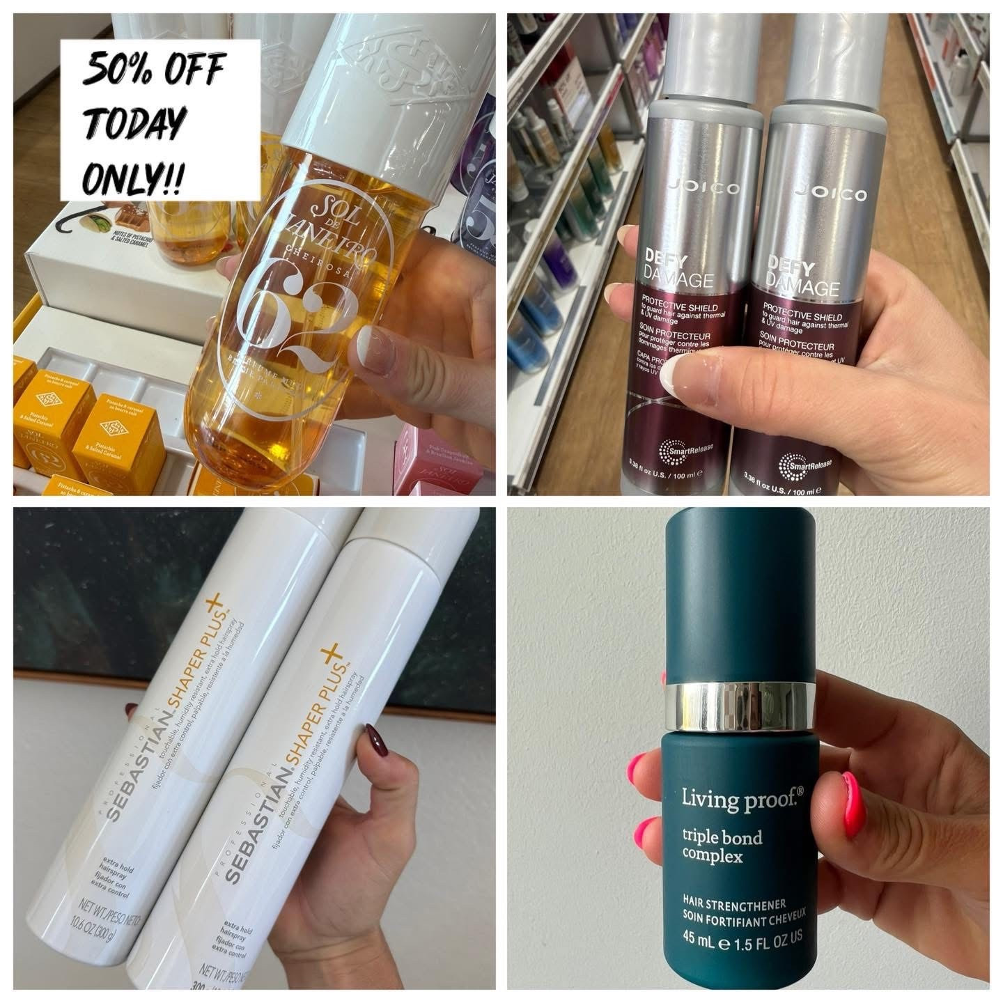 #ad Sound the 🚨 alarms!!! Today only!! 50% off Sol De Janeiro 62 products, select Joico, Sebastian hair, and Living Proof Triple Bond! Be sure you are following for all Ulta 21 days of beauty deals and week long 50% off select products too!! @ultabeauty #ulta #ultabeauty ⬇️⬇️