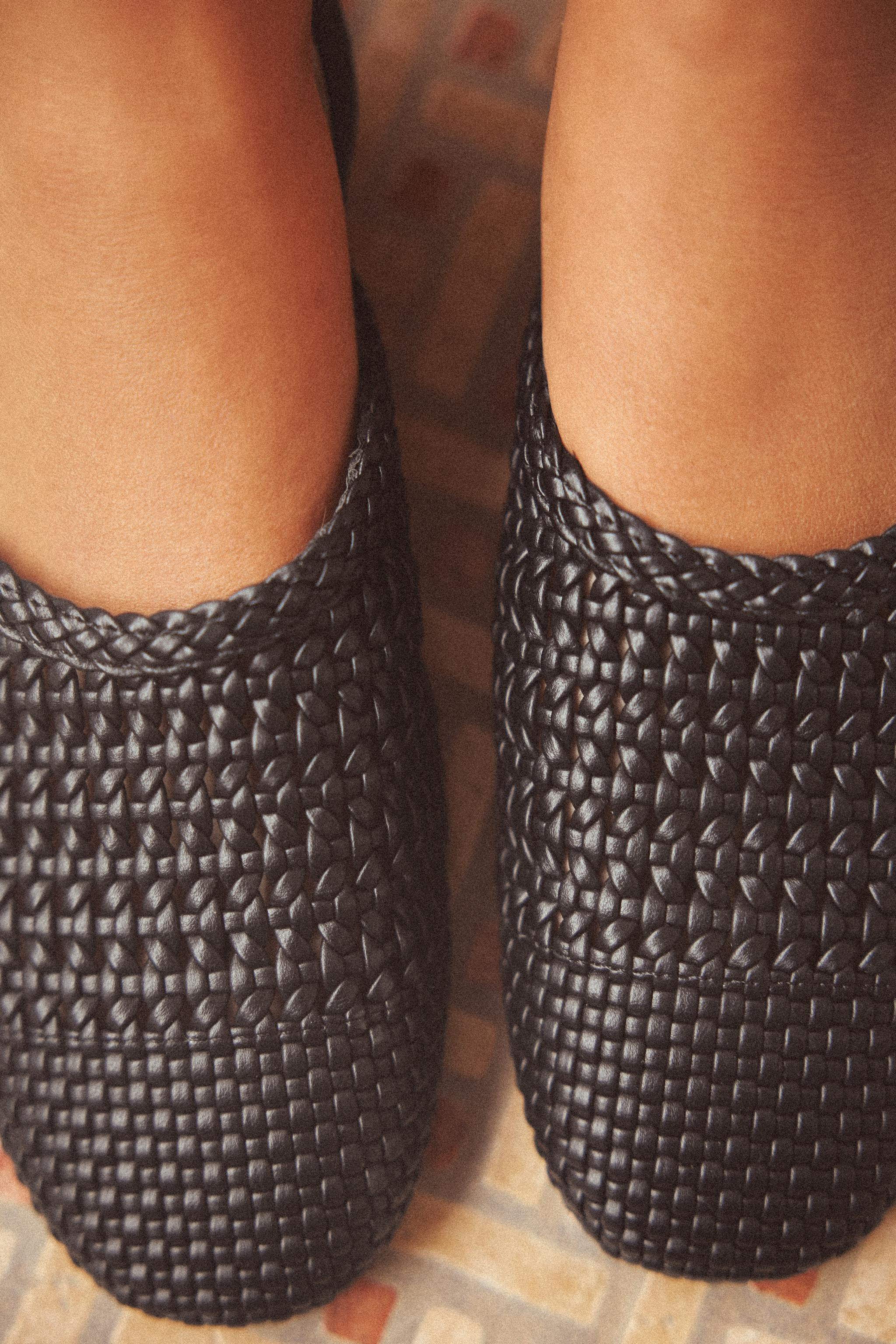 BRAIDED SLINGBACK FLATS | Zara US