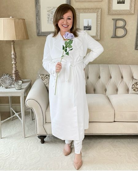 Happy First Day of Spring! 🌸

It’s a little chilly here in Michigan but that didn’t stop me from pulling out my new white trench coat from Express. Combing a classic style with trending white coats from Spring is a match made in heaven! 

#LTKSeasonal #LTKover40 #LTKstyletip