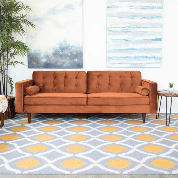 Abberton 84.5" Wide Square Arm Sofa | Wayfair North America