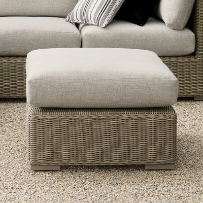 Portland Woven Ottoman | Grandin Road | Grandin Road