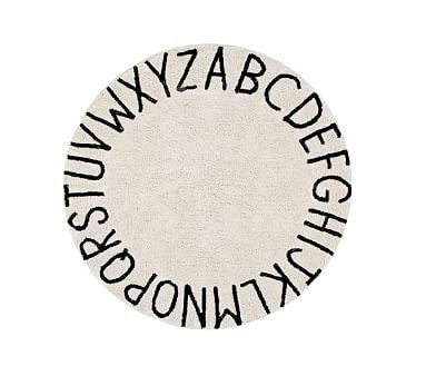 Lorena Canals Machine Washable ABC Round Rug | Pottery Barn Kids