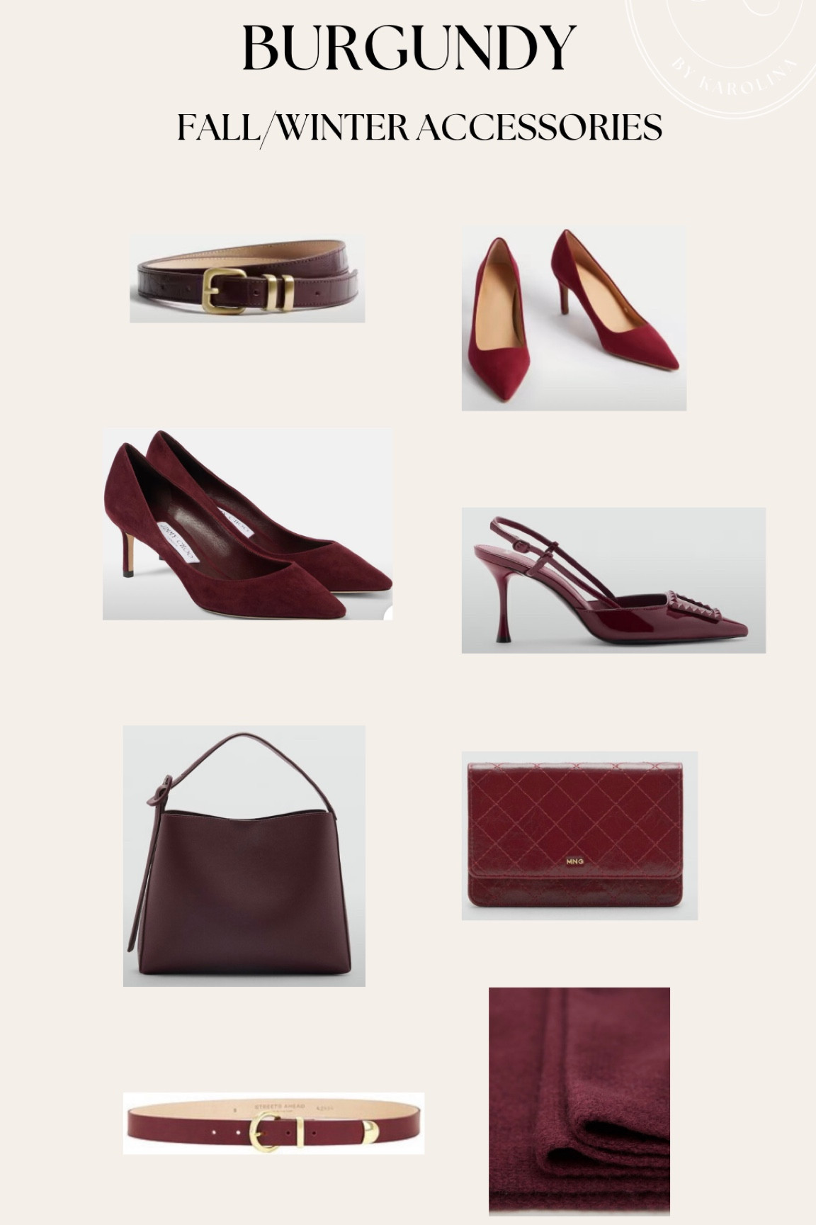 Burgundy Accessories 

#LTKFallSale #LTKWorkwear #LTKStyleTip