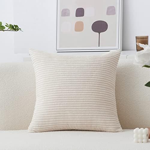 Home Brilliant Super Soft Plush Corduroy Textured Large Euro Pillow Sham Pillow Cover for Couch F... | Amazon (US)