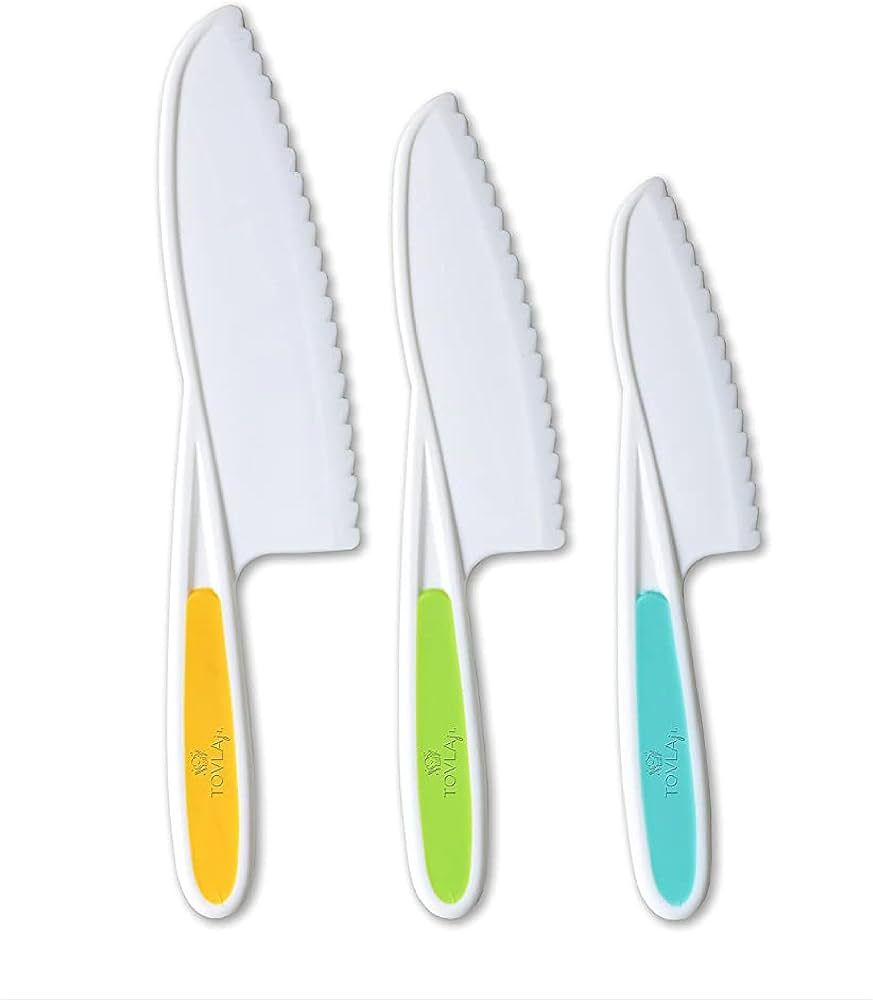 Tovla Jr. Knives for Kids 3-Piece Kitchen Cooking and Baking Knife Set: Montessori Children's Kni... | Amazon (US)