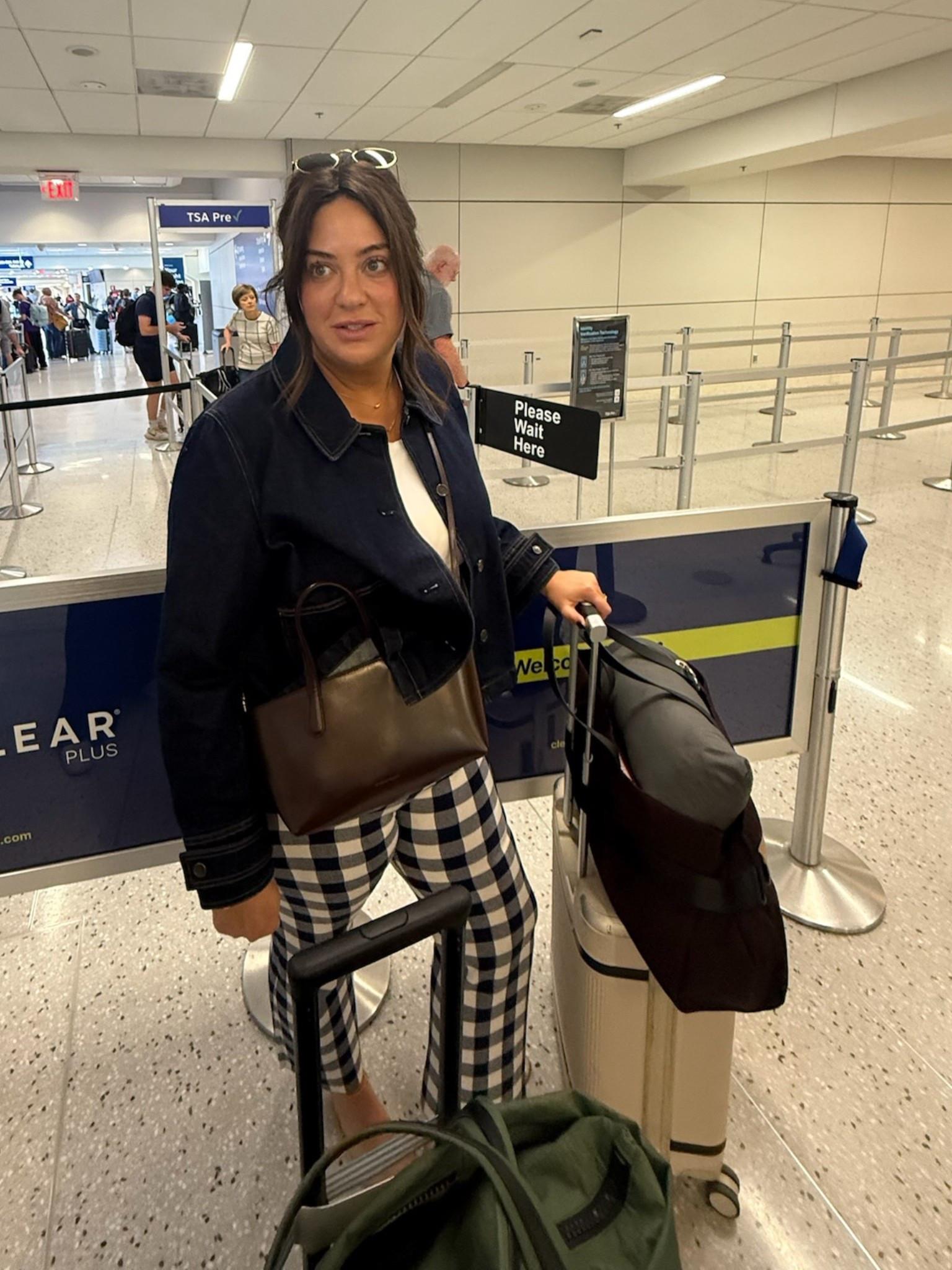 Cute airport fit and the suitcase that can no longer be ordered. 

#LTKMidsize #LTKSeasonal #LTKStyleTip