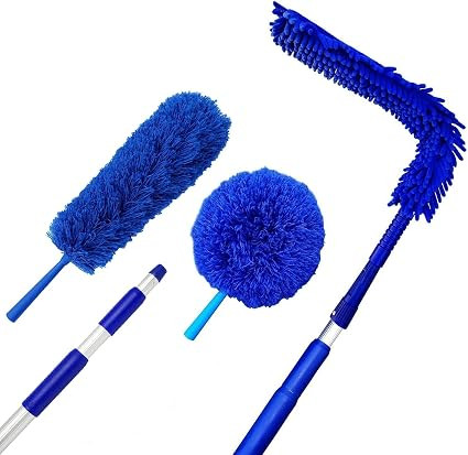 U.S. Duster Company Triple Action High Reach Dusting Kit | Webster Cobweb Ceiling Fan Duster with... | Amazon (US)