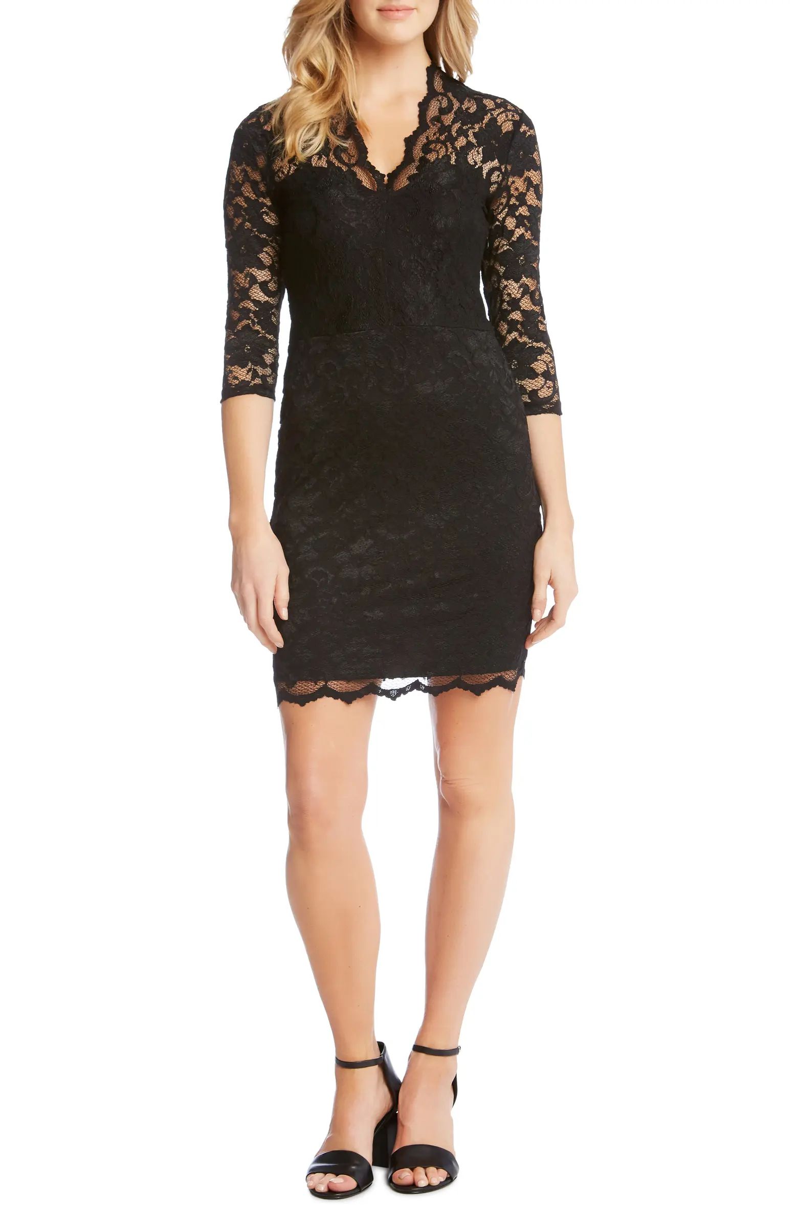 Karen Kane Scalloped Lace Cocktail Dress | Nordstrom | Nordstrom