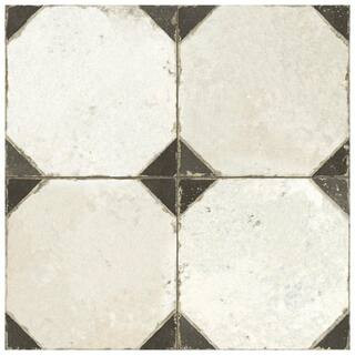 Kings Yard Nero 17-5/8 in. x 17-5/8 in. Ceramic Floor and Wall Tile (10.95 sq. ft./Case) | The Home Depot