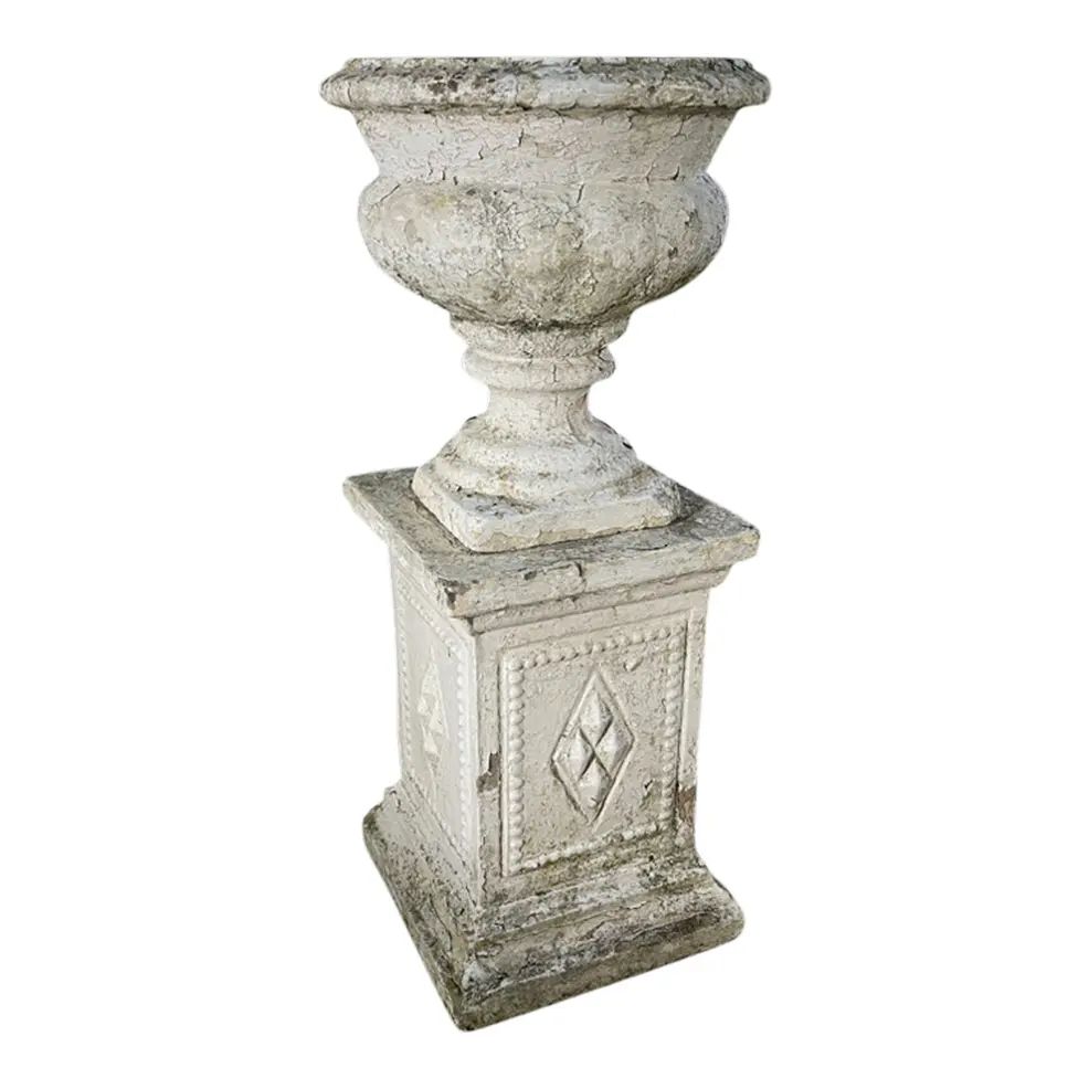 Victorian Coade Stone Garden Urn, 1860 | Chairish