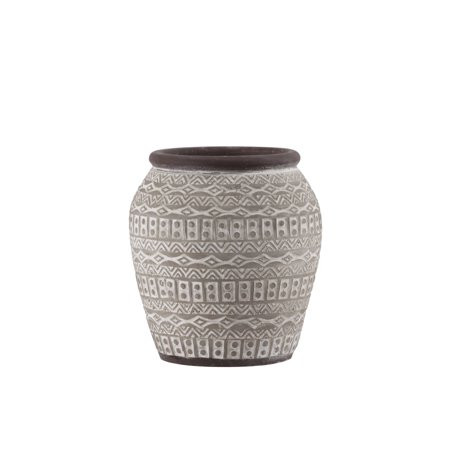 Urban Trends Collection: Cement Vase Painted Finish Taupe | Walmart (US)