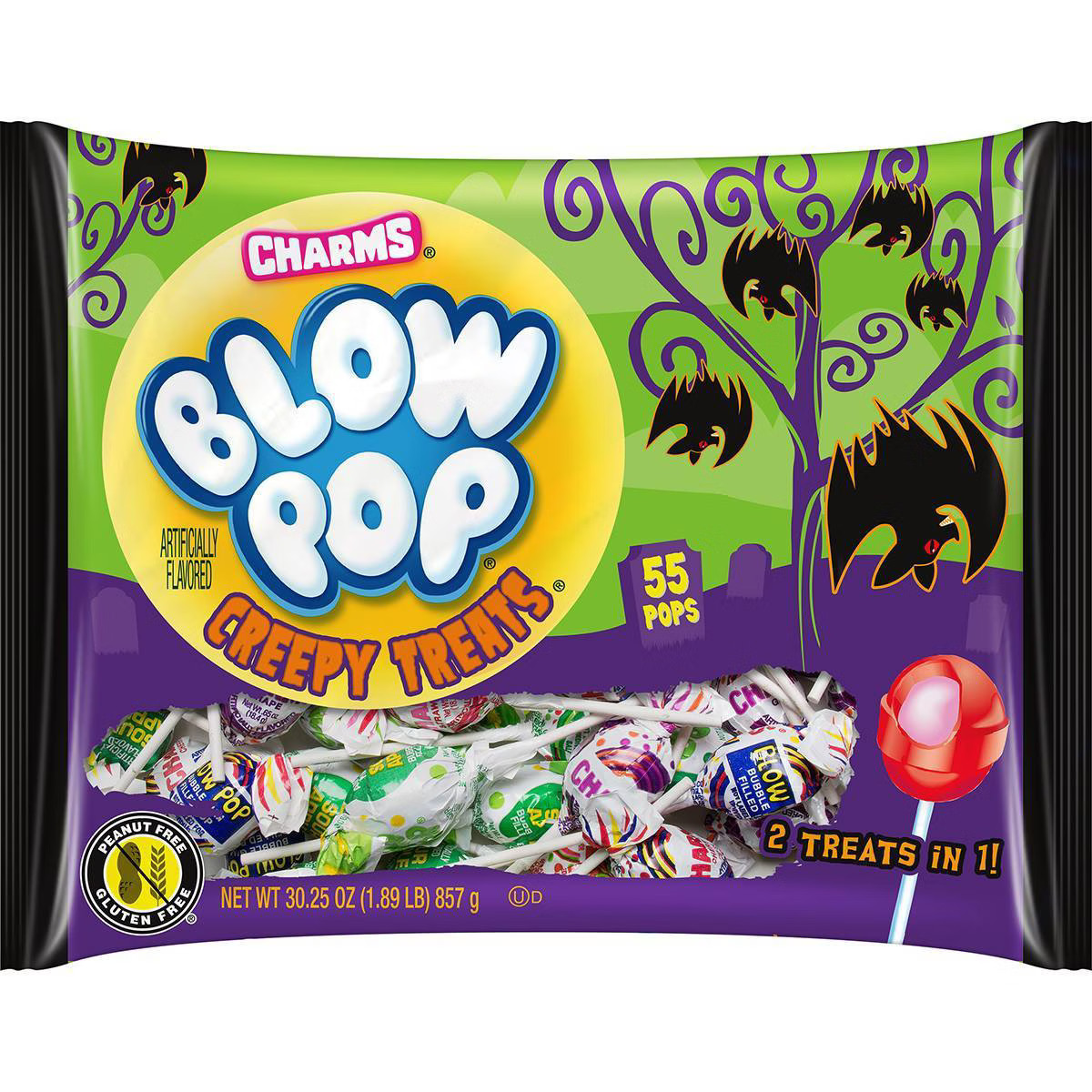 Blow Pop Halloween Assorted Lollipops - 30.25oz/55ct | Target