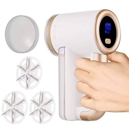 iRUNTEK Rechargeable Fabric Shaver, Electric Commercial Lint Remover with LED Display & Big Trash... | Amazon (US)