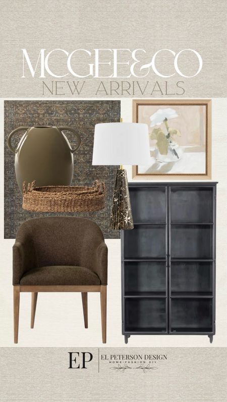 New Arrivals
Artwork
Tall accent cabinet
Accent chair
Vase
Wicker tray
Area rug 
Table lamp

#LTKhome