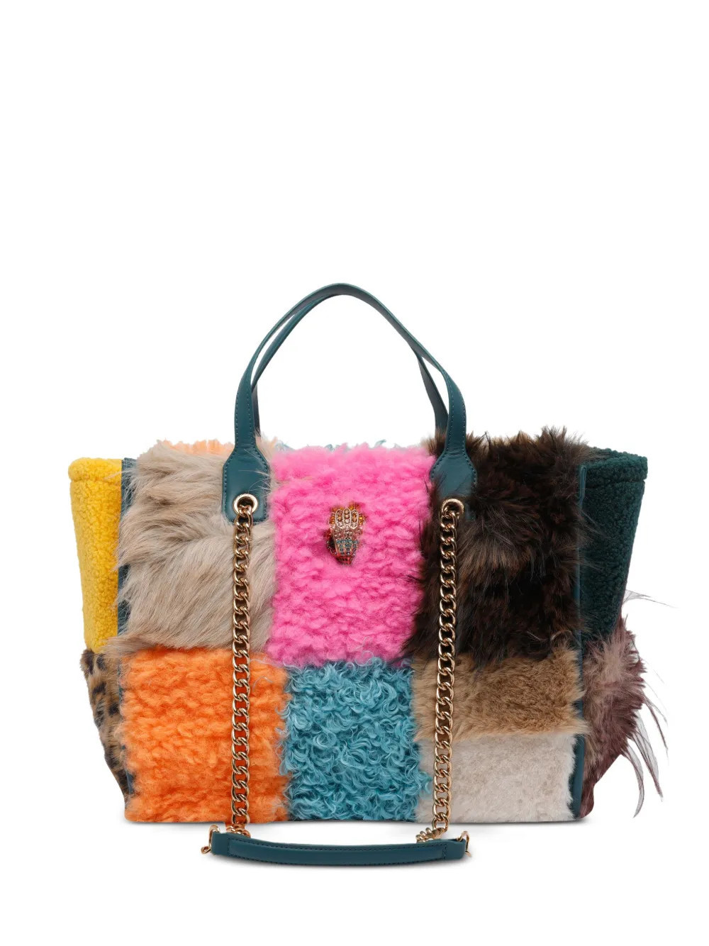 Kurt Geiger London Hoxton faux-fur shopper - Brown | Farfetch Global