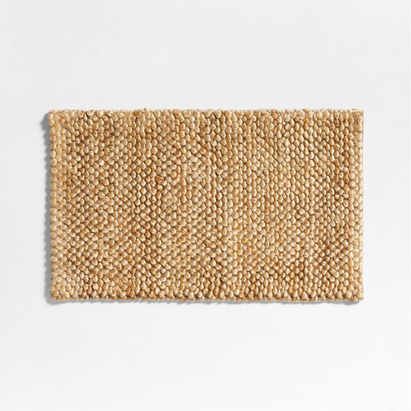 Chunky Loop Jute Natural Doormat 18""x30 | Crate & Barrel
