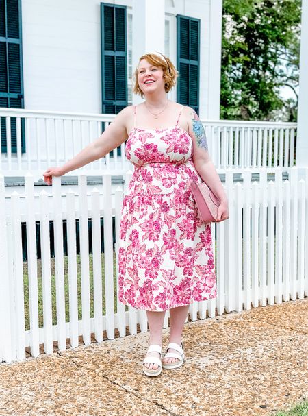 When he genuinely makes you ugly laugh 💕 
Spring Florals Dress

#LTKcurves #LTKunder50 #LTKstyletip