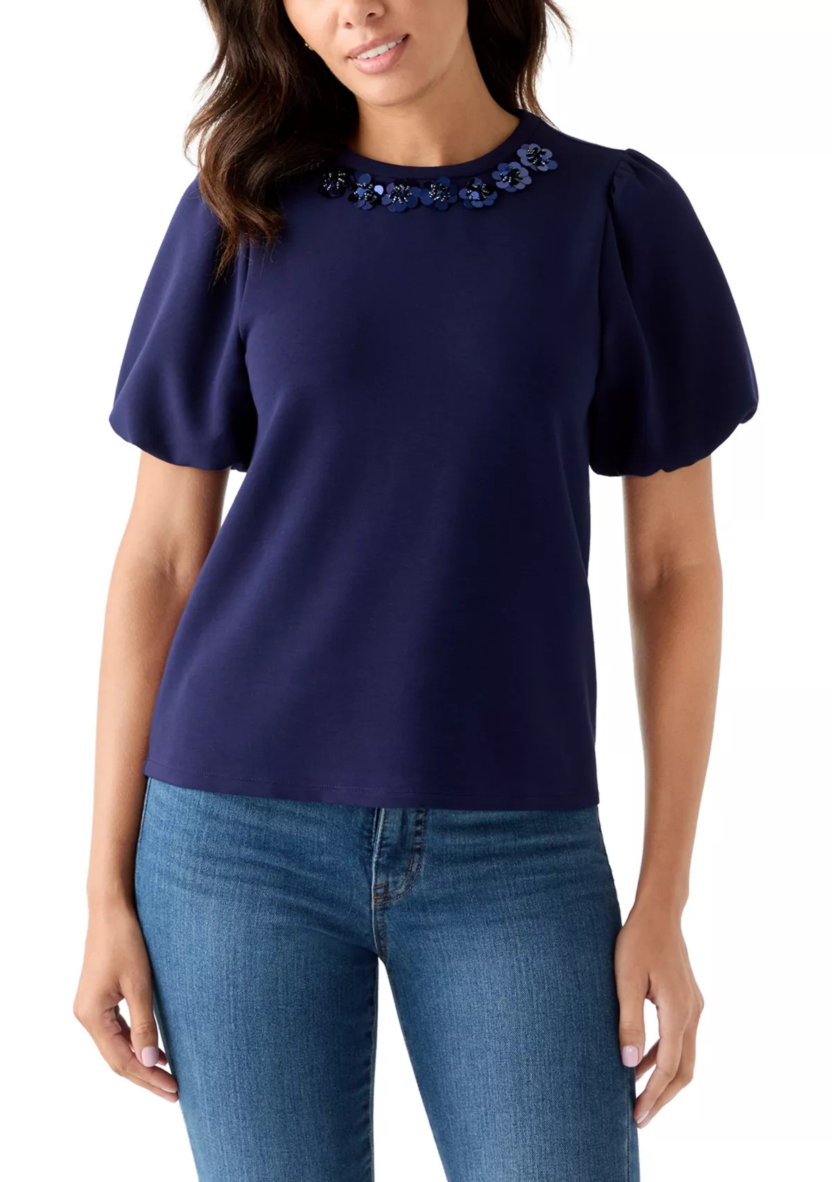 Women's Bubble Sleeve Top | Belk