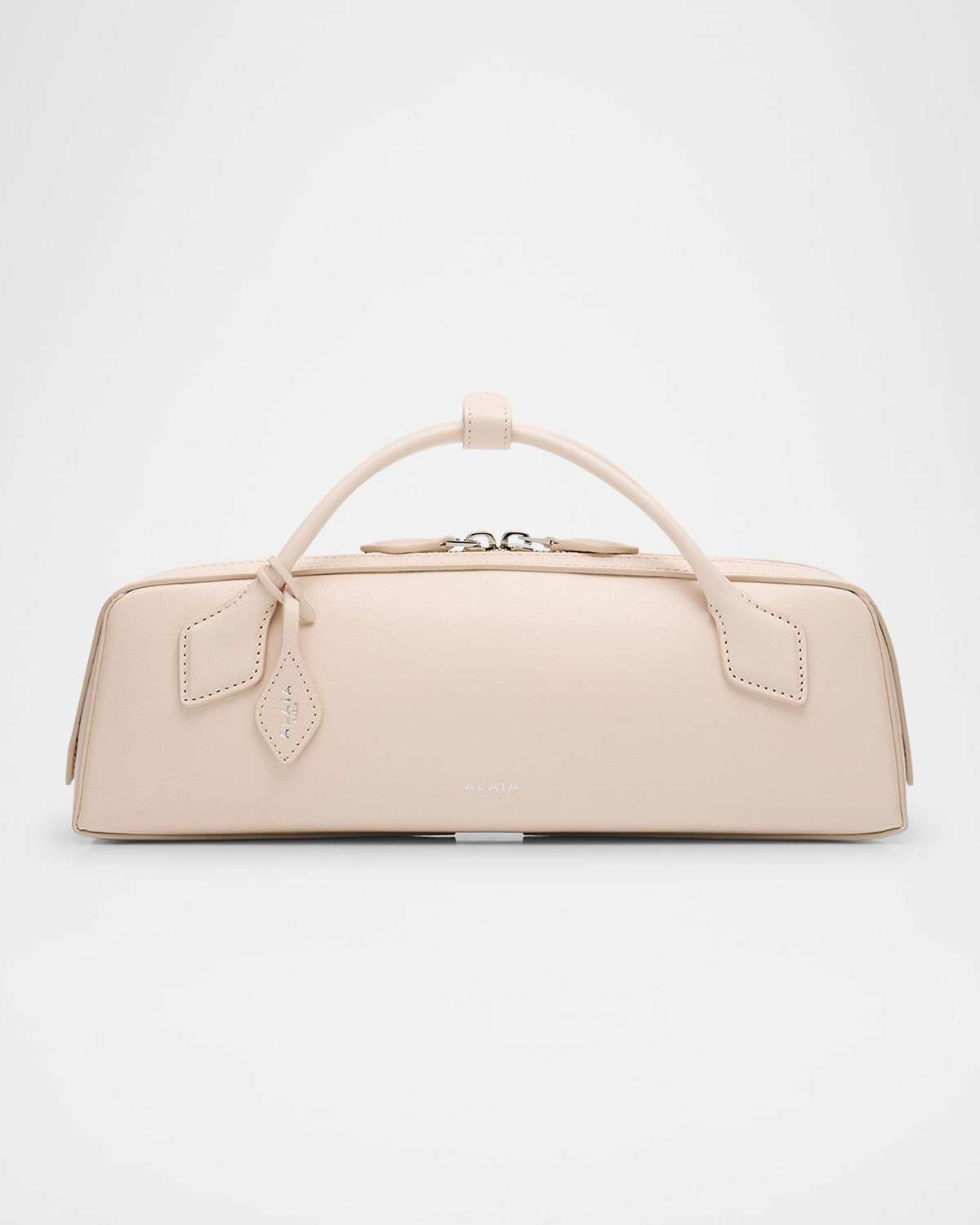 Le Teckel Top-Handle Bag in Grained Leather | Neiman Marcus