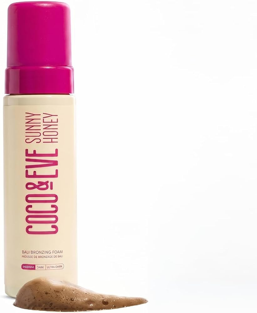 Coco & Eve Sunny Honey Bronzing Self Tanner Mousse - Medium, 6.7 fl oz | Amazon (US)