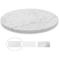 White Marble Lazy Susan - Round Stone Turntable Tray For Dining Table Centerpiece, Select & Size 16, 18, 20, 22 Inches | Etsy (US)