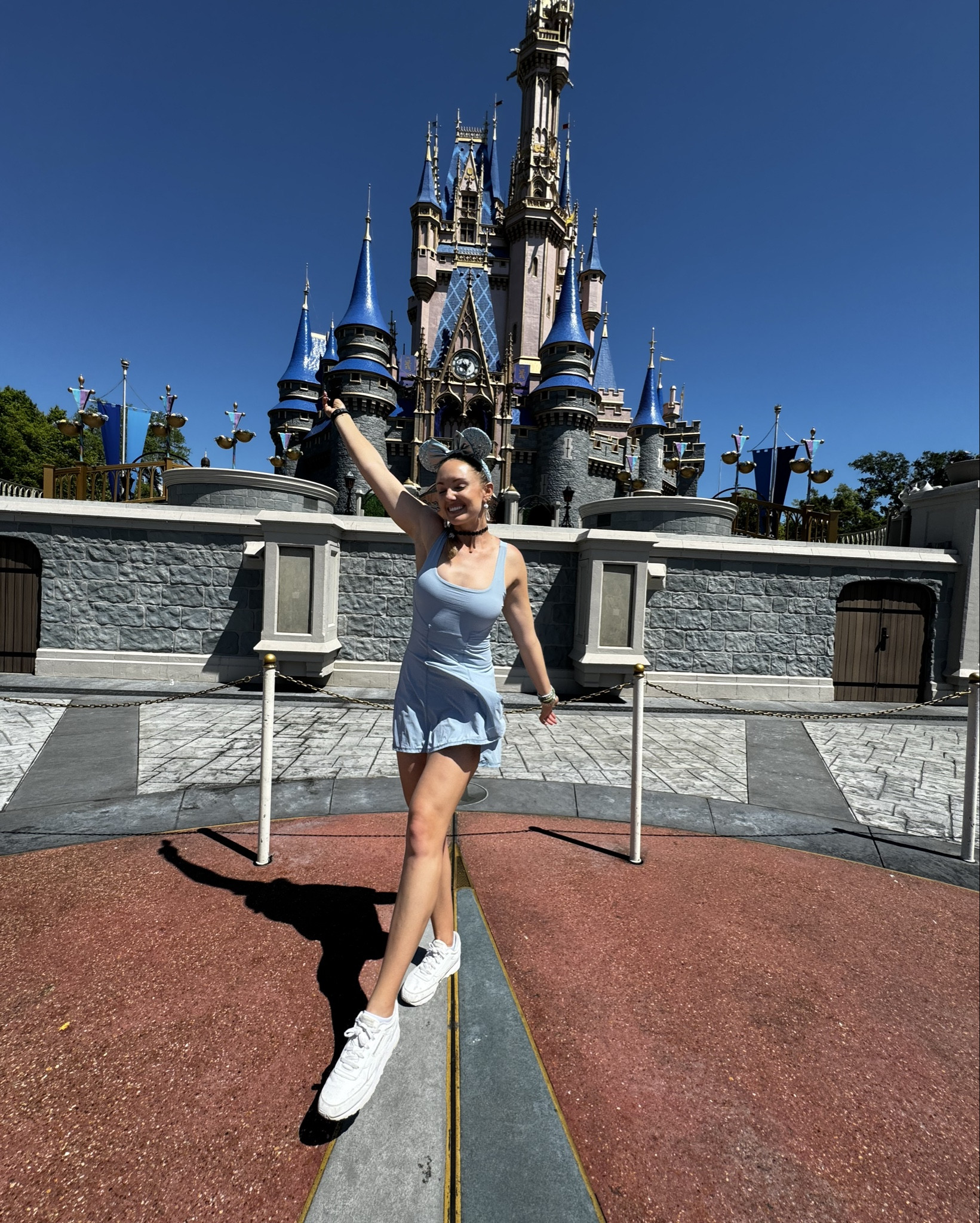 Sporty Cindy today at Magic Kingdom! This is another INCREDIBLE dress from PopFlex that I am once again in love with. Pockets in the shorts, super stretchy and comfy. I am officially a PopFlex super fan 🩵

#LTKActive #LTKfitness #LTKfindsunder100