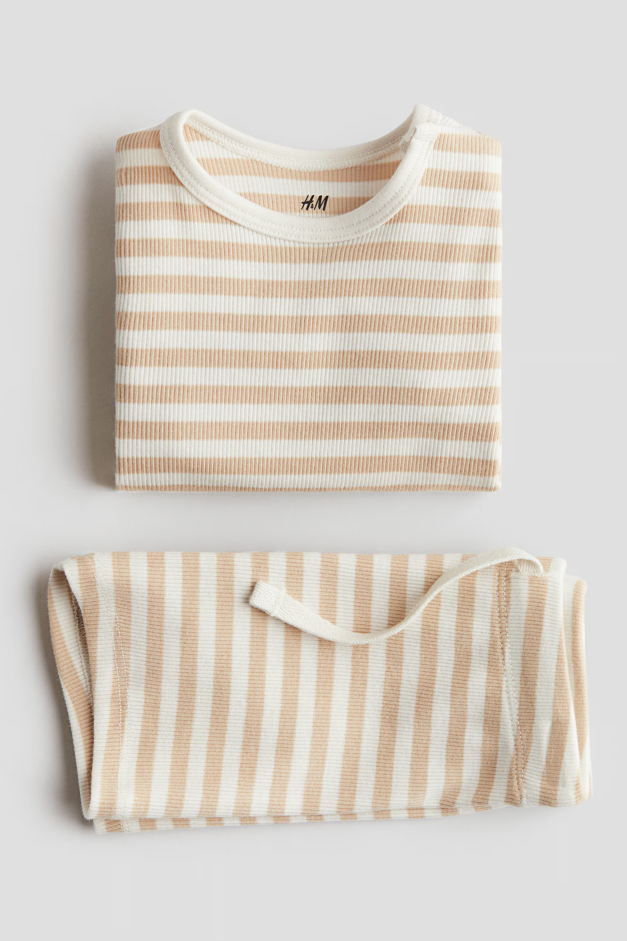 2-piece Ribbed Cotton Set | H&M (US + CA)