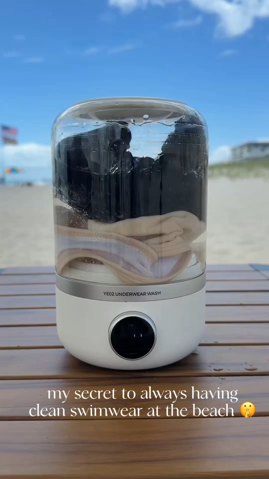 comment TRAVEL HACK and i’ll send you the details!

Why waste time dealing with dirty laundry on vacation when this fits right in your bag? 🧳 From sandy bikinis to everyday essentials, this little gadget handles it all in minutes. Seriously, it's a game changer for beach days. 

#beachhacks #travelessentials #summergadgets #traveltips #musthaves