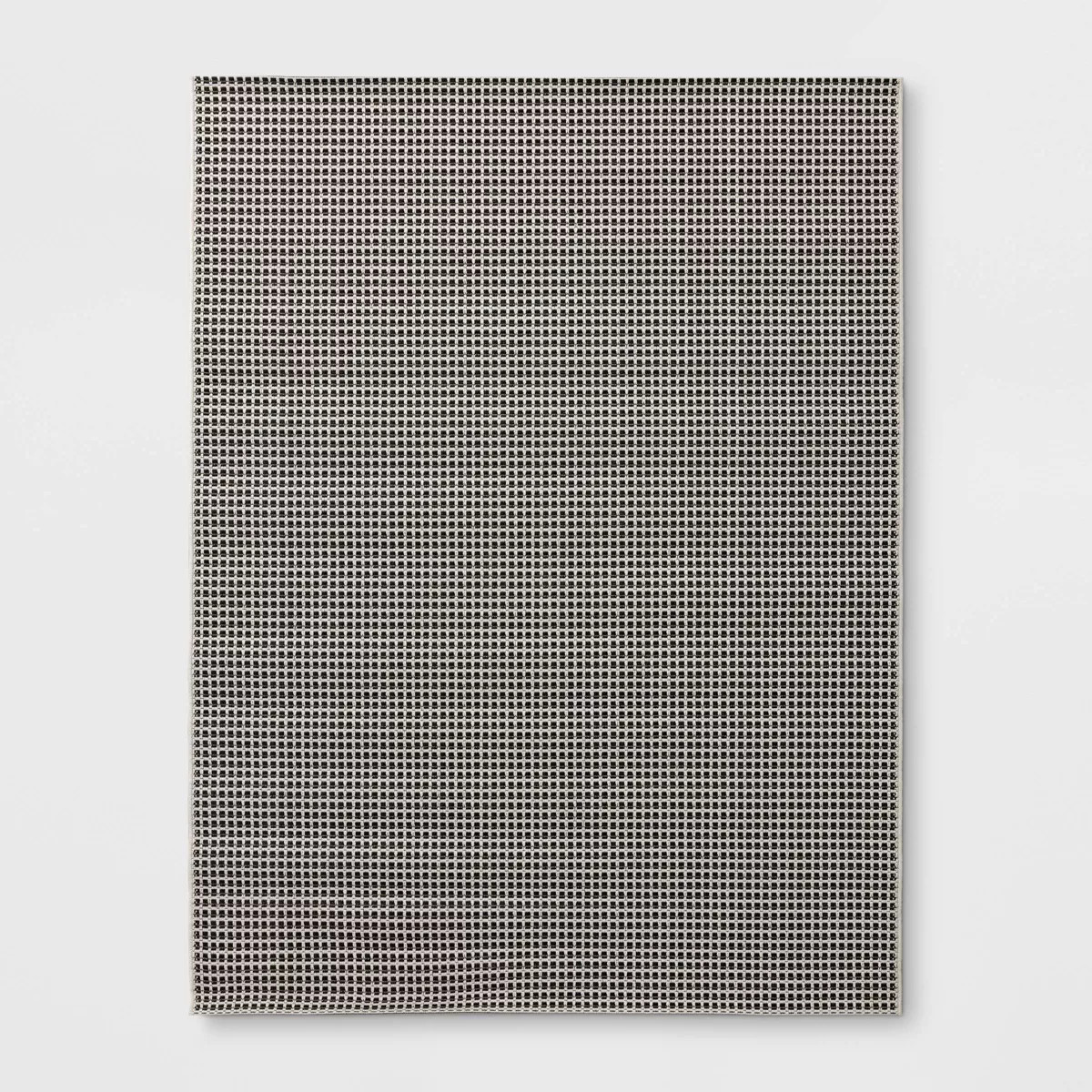 5'3"x7' Micro Grid Rectangular Woven Indoor Outdoor Area Rug Gray - Threshold™ | Target