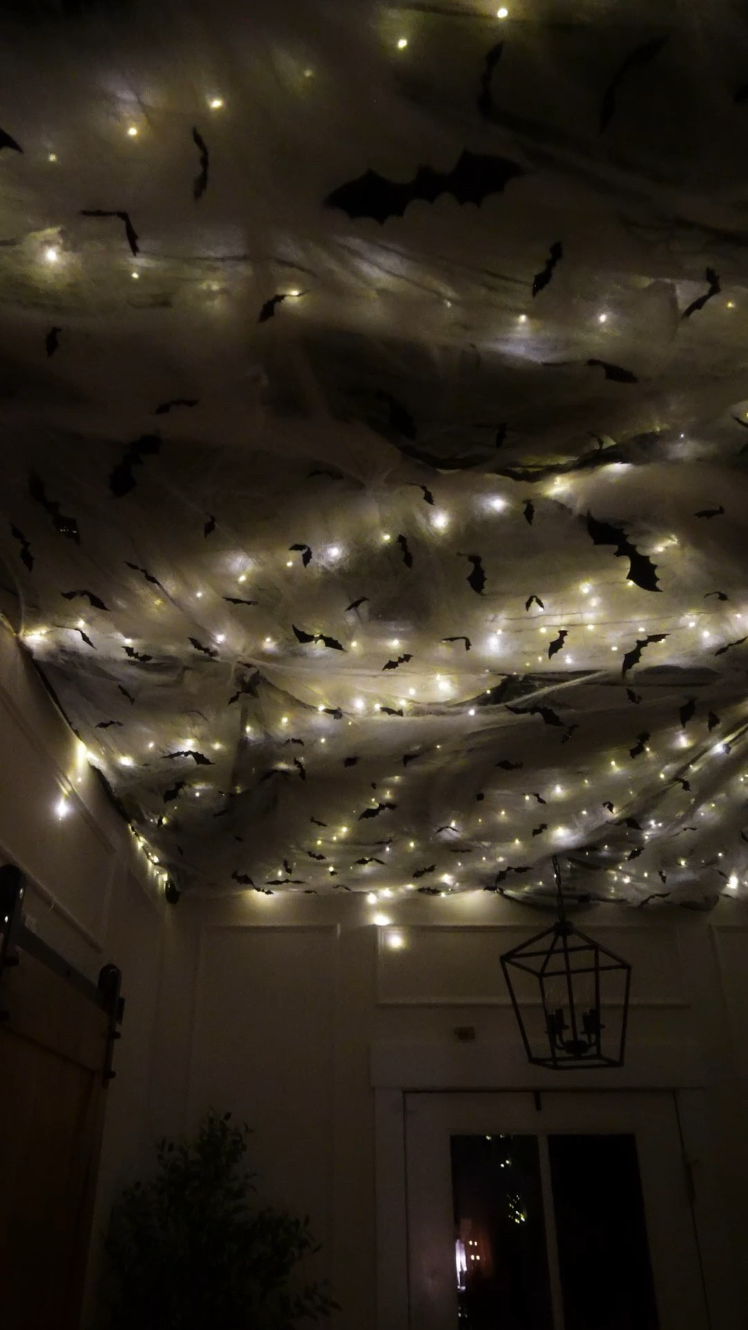 Spooky, but make it cozy 🖤🦇👻 Halloween entryway 2025! 

#LTKU #LTKSeasonal #LTKHalloween