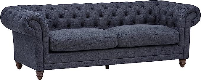 Amazon Brand – Stone & Beam Bradbury Chesterfield Tufted Sofa Couch, 92.9"W, Navy | Amazon (US)