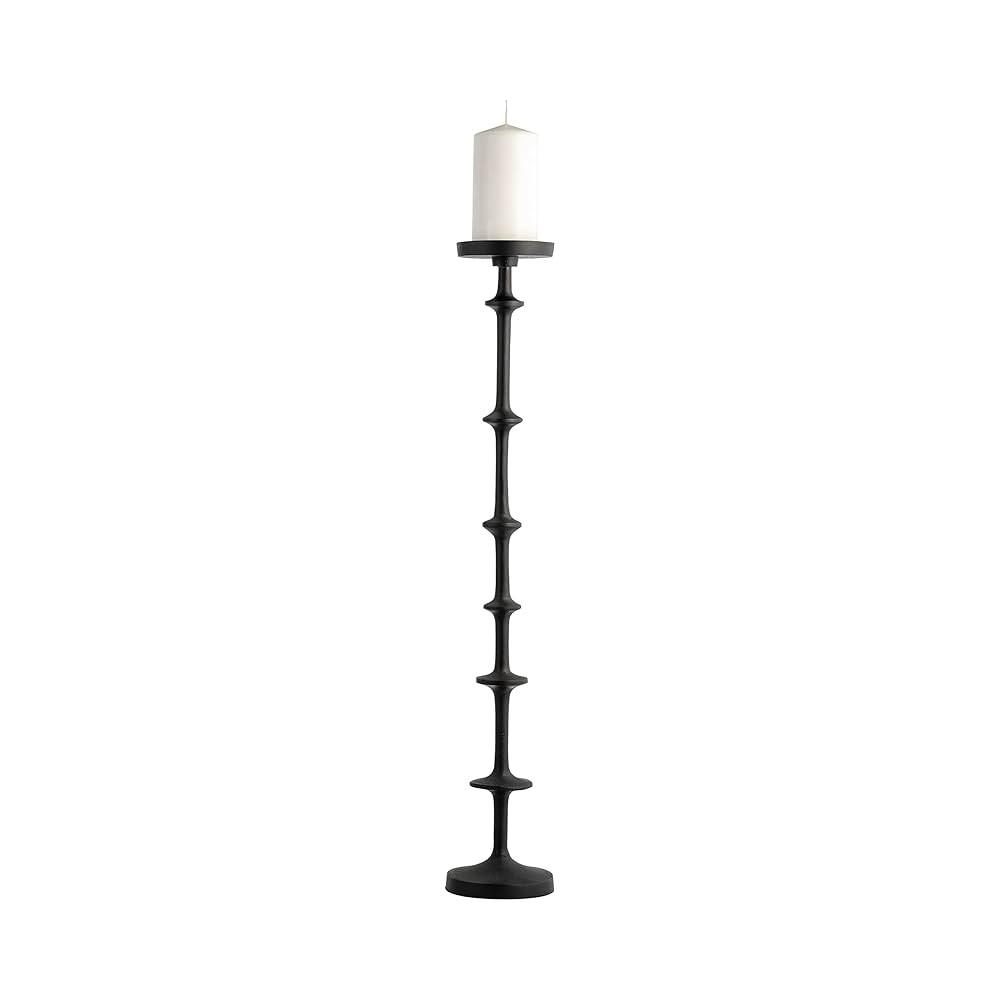 Abacus Floor Pillar Candle Holder – Aluminum and MDF Decorative Taper Candle Holders – Tall O... | Amazon (US)