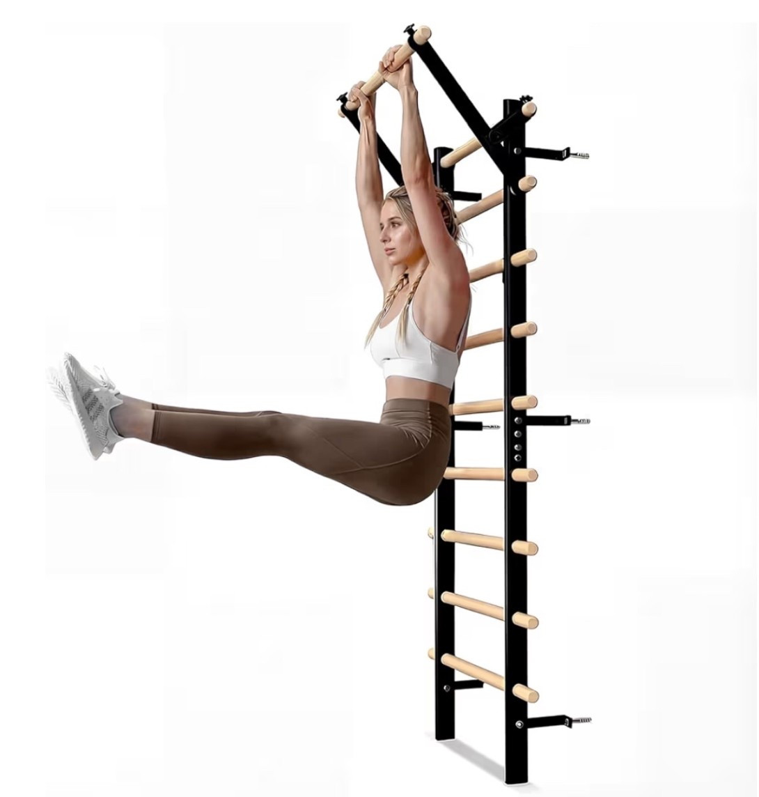 Swedish fitness ladder or strength, pull-ups and dips 

Perfect workout for at home gym ￼

#LTKHome #LTKfitnessgoals #LTKActive