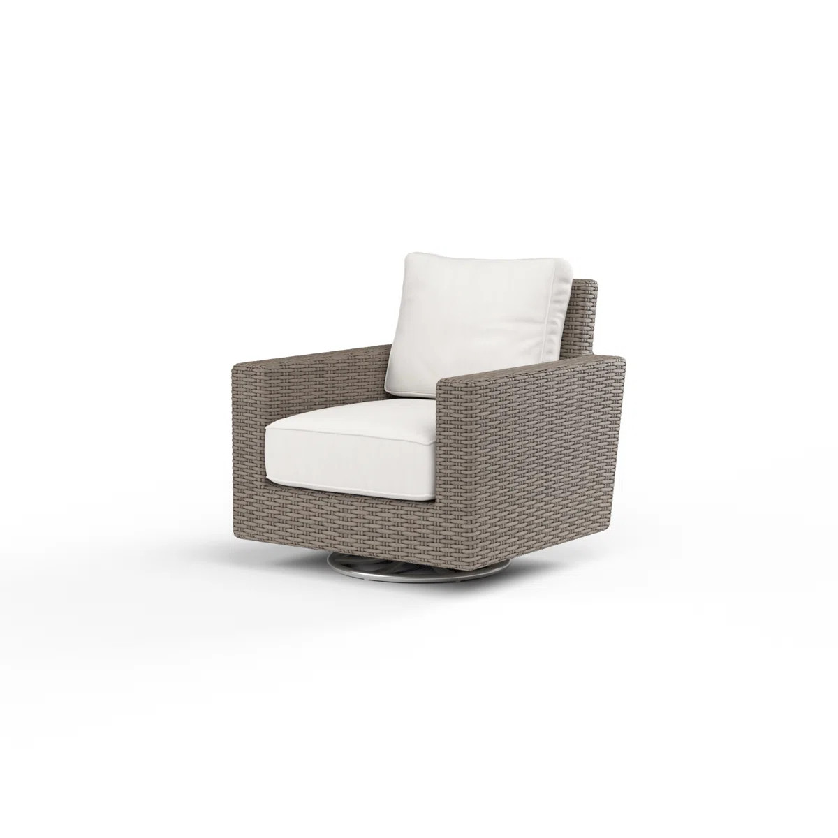 Coronado Swivel Premium All-Weather Wicker Outdoor Lounge Chair , Sunbrella\u00ae Cushions Includ... | Wayfair North America