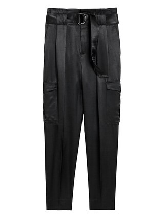 High-Rise Tapered Satin Cargo Pant | Banana Republic (US)