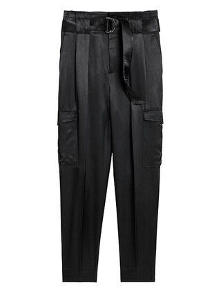 High-Rise Tapered Satin Cargo Pant | Banana Republic (US)