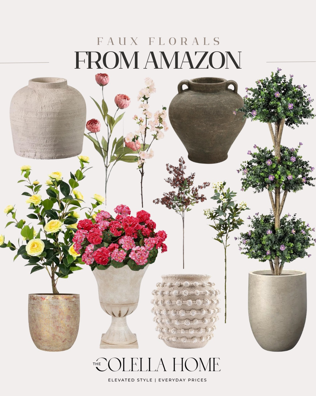 Loving these faux florals from Amazon perfect for your indoor or outdoor summer spaces!

Summer decor, looks for less, summer accents, home decorr

#LTKSeasonal #LTKHome #LTKvlog