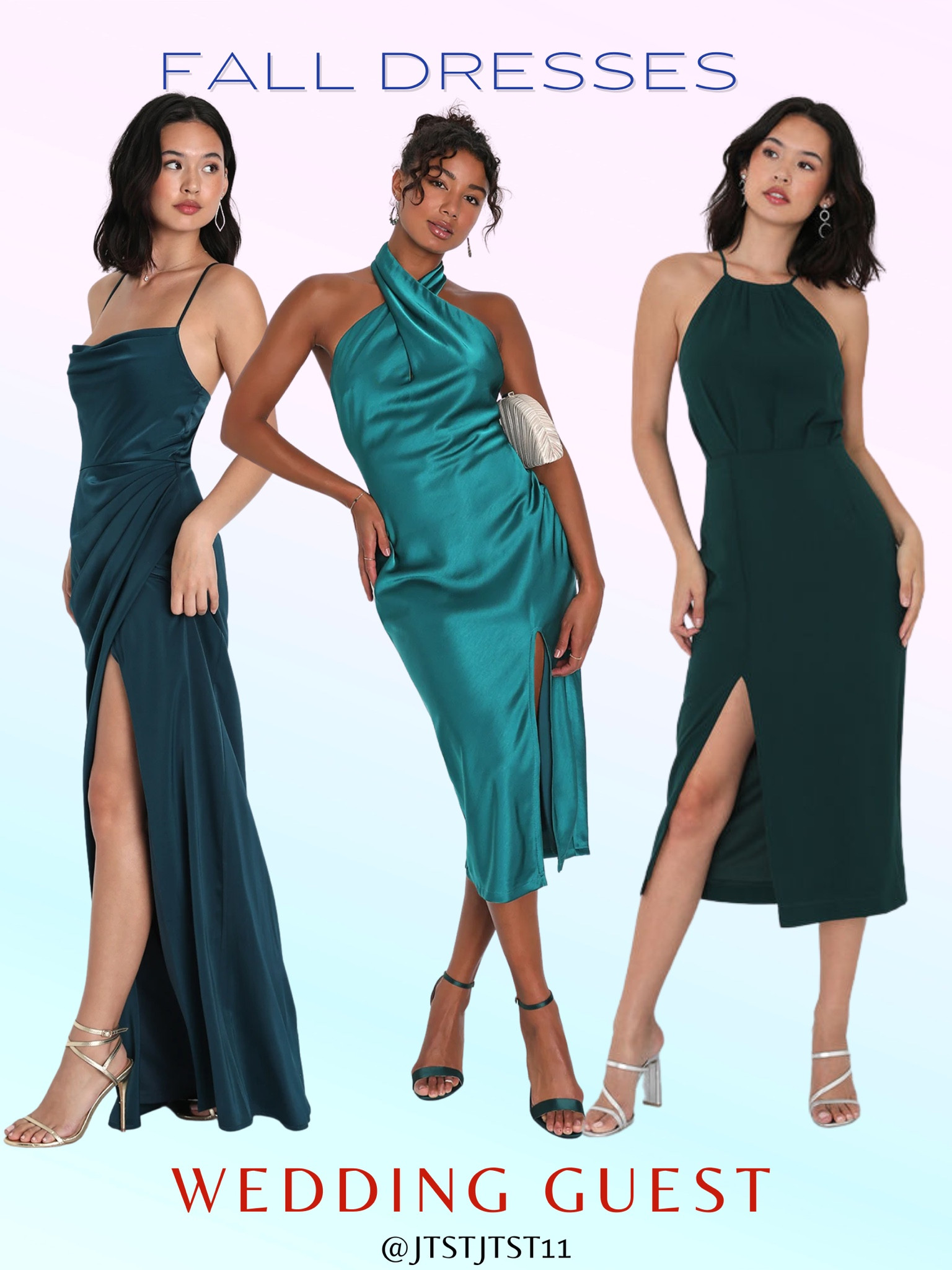 flowy green bridesmaid dress Mac Duggal High Neck Mini Dress With Bow Detail main image 1