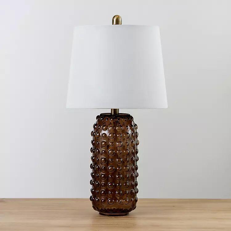 New! Adobe Glass Hobnail Table Lamp | Kirkland's Home